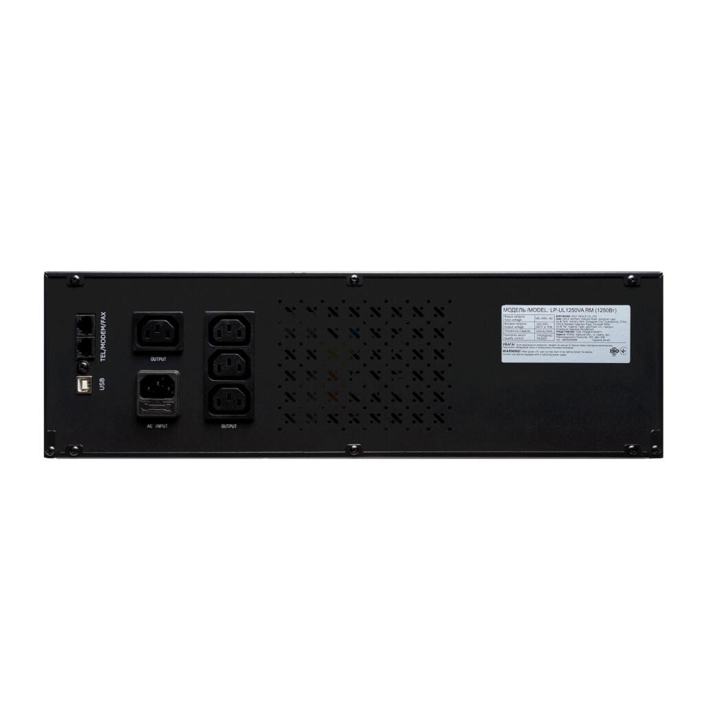 Джерело безперебійного живлення (ДБЖ) LP-UL1250VA RM (rack mounts) (with battery) - Зображення 3