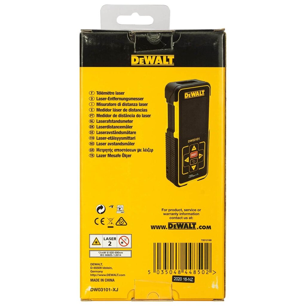 Дальномер лазерный DeWALT DW03101 - Изображение 6