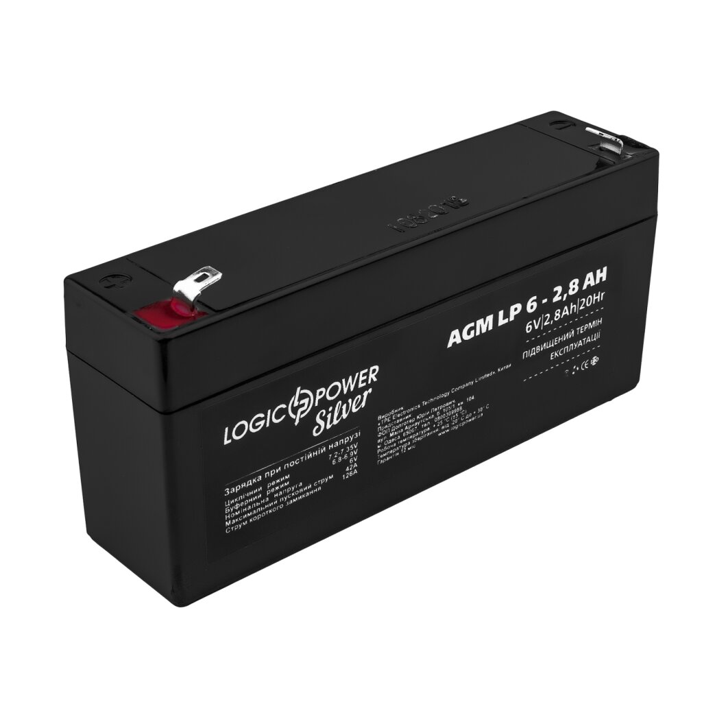 Аккумулятор AGM LP 6V - 2.8 Ah Silver - Изображение 1
