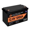 Аккумулятор LP LiFePO4 12V (12,8V) - 100 Ah (1280Wh) (Smart BMS 100А) с BT пластик - Изображение 3