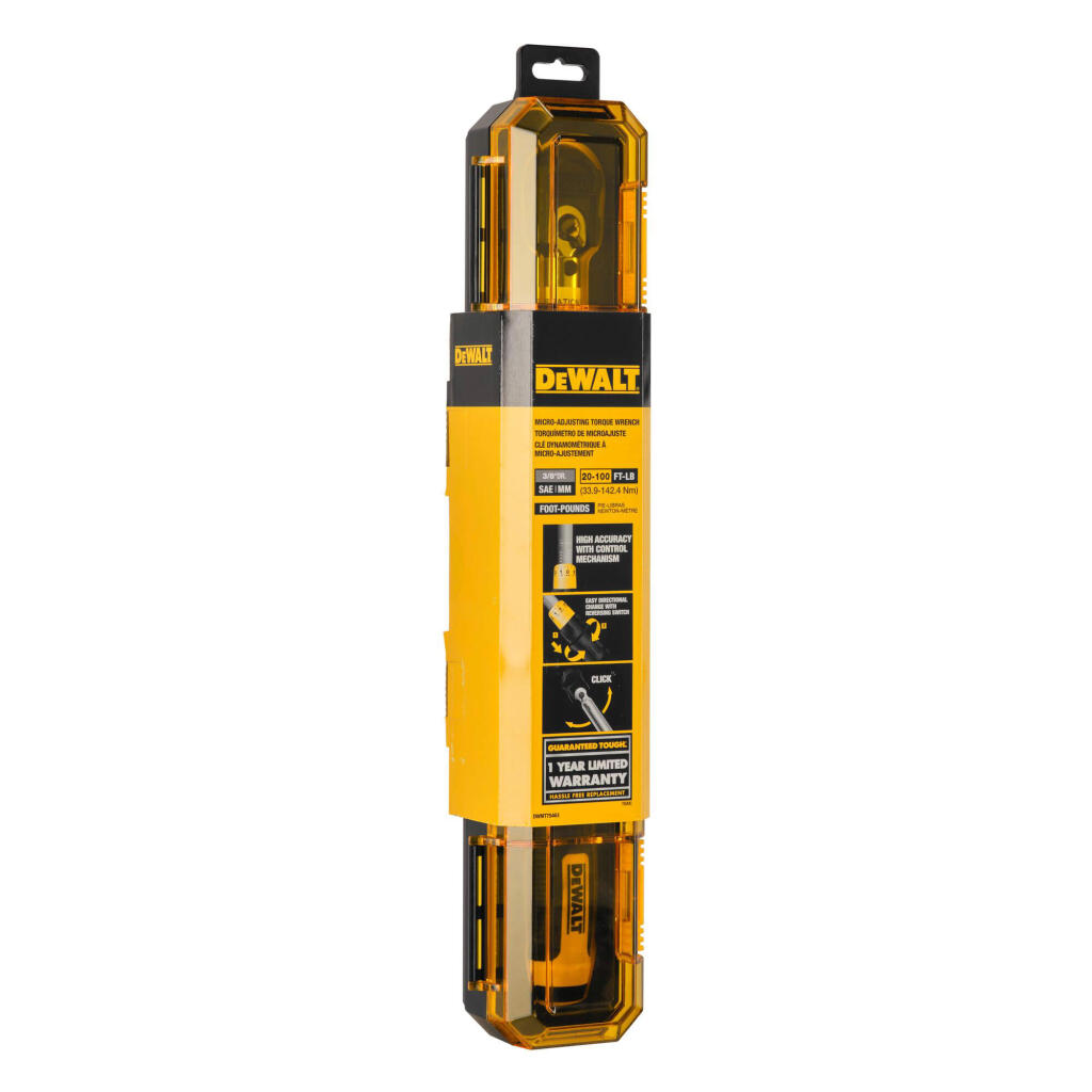 Ключ динамометрический 3/8, диапазон крутящего момента 27-135 Нм DeWALT DWMT75463-0 - Изображение 4