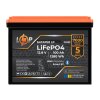 Аккумулятор LP LiFePO4 12,8V - 100 Ah (1280Wh) (BMS 100A/50А) пластик Smart BT - Изображение 2